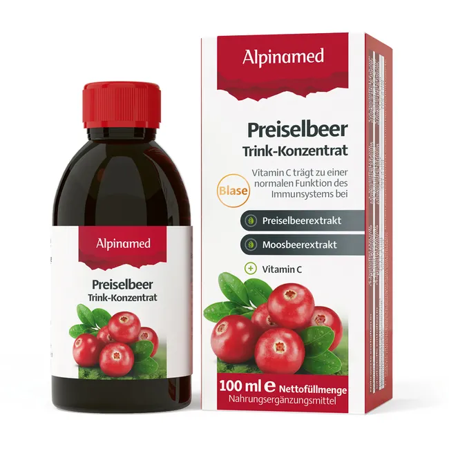 Alpinamed Preiselbeer Trink Konzentrat